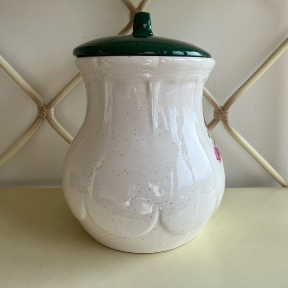 Large vintage floral cookie jar - Picture 2 of 12